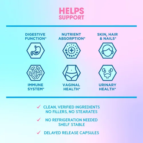 Miniatura 2 de BioEmblem Probióticos de belleza para mujeres, 35 mil millones de UFC, 14 cepas con biotina, colágeno, prebióticos para la salud digestiva, piel