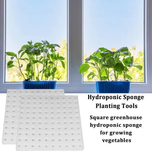 Miniatura 3 de 200 esponjas hidropónicas, herramienta de jardinería, cultivo sin suelo, esponjas de siembra, esponja de cultivo, invernadero para crecimiento
