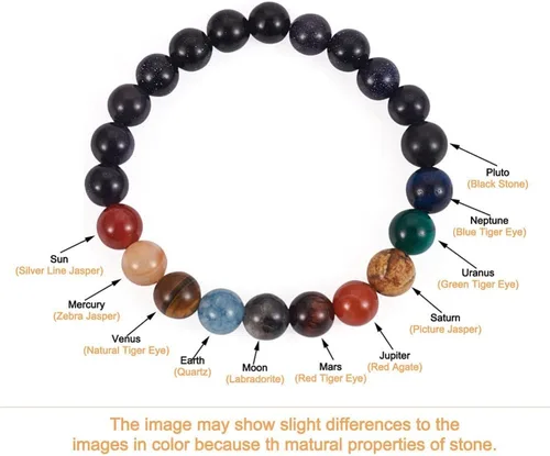 Miniatura 2 de Fashewelry Mala Yoga - Kit de fabricación de pulseras para hombre, 300 cuentas de aleación tibetana de piedra de lava natural, cuentas de piedra