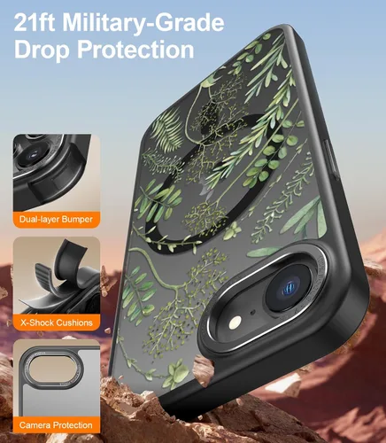Miniatura 538 de Goodon para iPhone 15 Pro Max con protector de pantalla de privacidad, compatible con Magsafe, funda translúcida mate a prueba de golpes - Linda
