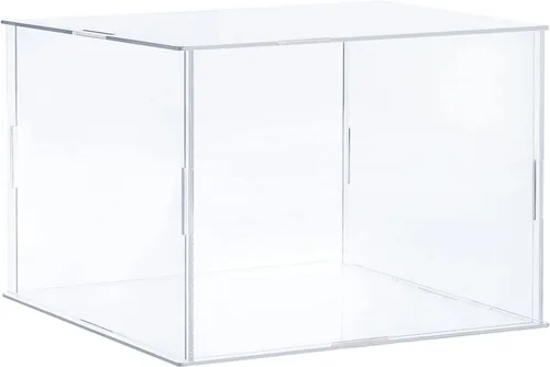Miniatura 23 de MECCANIXITY Caja plástica de acrílico de la vitrina clara monta el escaparate a prueba de polvo 6.3x4.3x6.1 pulgadas para artículos coleccionables