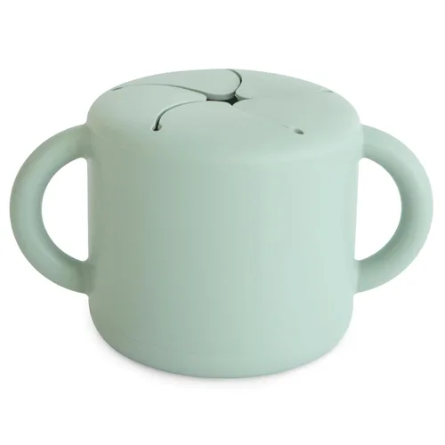 Miniatura 21 de mushie - Taza para merienda de silicón, contenedor de alimentos a prueba de derrames para niños pequeños y bebés (arena movediza)
