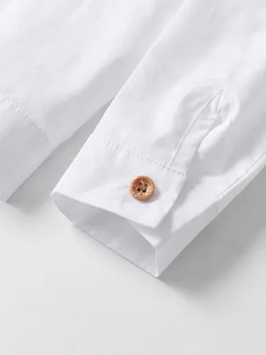 Miniatura 34 de Conjunto de pantalones para bebé, camisa de manga larga + pantalones + corbatín + tirantes, trajes de caballero para niños pequeños