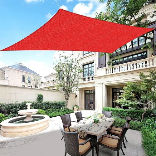 Houssity - Toldo para toldo de 15 x 19 pies, color rojo, para patio, cubierta, cochera, entrada, piscina, pérgola