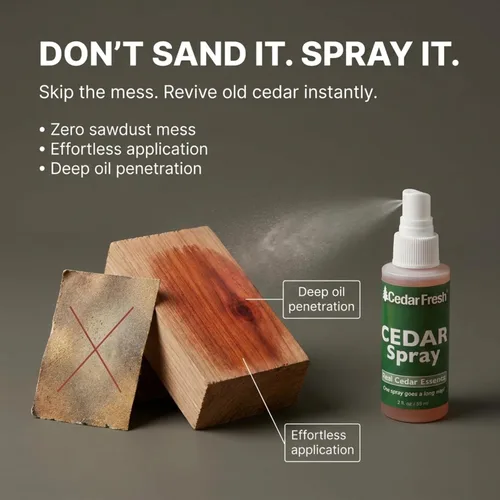 Miniatura 3 de Household Essentials CedarFresh Spray de Poder de Cedro, 2 onzas