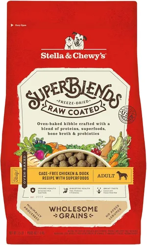 Miniatura 15 de Stella & Chewy's SuperBlends Granos Saludables Crudos con Recubrimiento Hígado de Res Alimentado con Pasto, Receta de Hígado de Res y Cordero