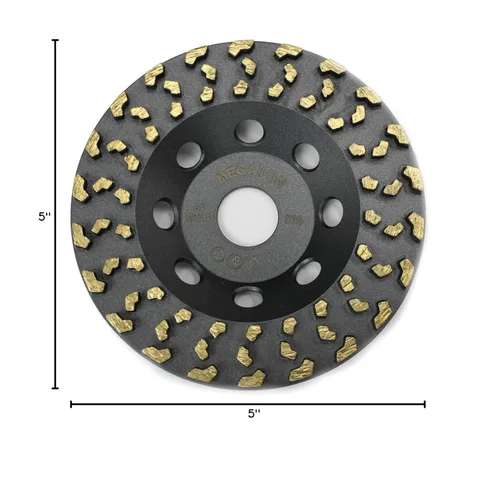 Miniatura 9 de Megatron - Rueda de disco de extracción de diamante de 5 pulgadas para cualquier hormigón, pintura, epoxi, pegamento y masilla con nueva tecnología