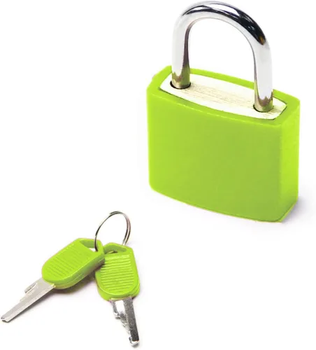 Miniatura 9 de Mini candado ABS con llave para equipaje, candado de maleta impermeable con llaves, candado azul de 0.89 pulgadas de ancho anti óxido