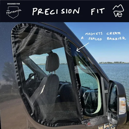 Miniatura 4 de VanEssential Rejillas Protectoras de Puertas Delanteras (Par) Diseñadas para Ram Promaster Van