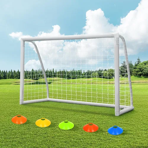 Miniatura 8 de ORIENGEAR Soccer Goal, 12x6/10x6.5/8x6/6x4 Full Size Soccer Goals for Backyard, Soccer Net with Training Discs, Portable Soccer Goal for Kids and