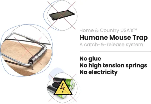 Miniatura 6 de Home and Country USA - Trampa humana para ratones. Nuestras trampas para ratones de captura y liberación están diseñadas como una trampa viva