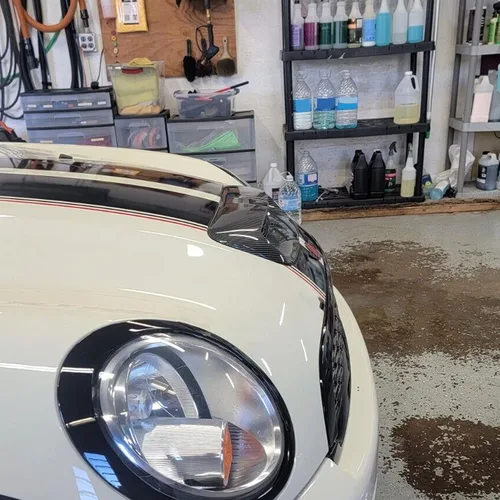Miniatura 6 de Kojem Mini Cooper Hood Scoop compatible con 2007-2013 Mini Cooper S R55 R56 R57 R58 R59 Ventilación de entrada de aire Impresión de fibra de carbono