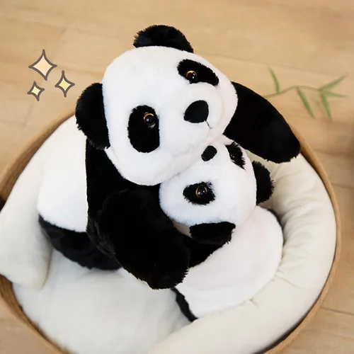 Miniatura 4 de Animales de peluche con peso, peluche de panda, lindo panda con peso, animales de peluche, regalo para niños y adultos, 15 pulgadas