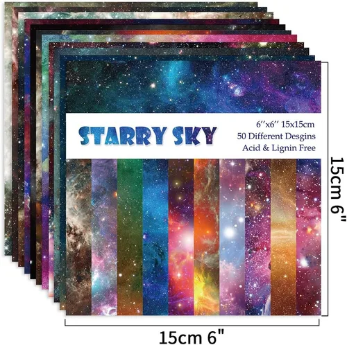 Miniatura 3 de Kit de papel de origami, 100 hojas de 2.47 oz/m², 6 pulgadas, cuadrados, de doble cara, 100 colores sólidos vívidos para manualidades a mano, papel