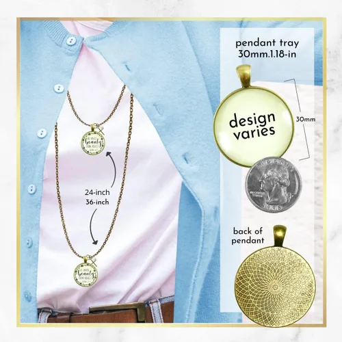 Miniatura 8 de Gutsy Goodness Faith He Cares - Collares hechos a mano con mensaje para mujer cristiana