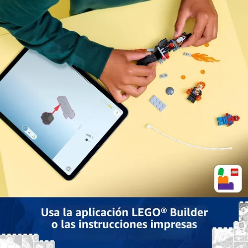 Miniatura 6 de LEGO Marvel Spider-Man vs. Ghost Rider - Juguete de construcción de motocicleta para niños y niñas, a partir de 6 años, juego de superhéroes