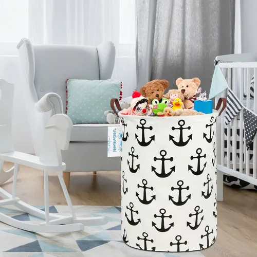 Miniatura 5 de Cesta de lona plegable para lavandería, cesta organizadora para almacenamiento, contenedores de juguetes, cestas de regalo, ropa de dormitorio, ropa