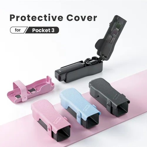 Miniatura 2 de Cubierta protectora de bolsillo 3, cubierta de carcasa portátil Gimbal Screen Lens Protector para DJI Osmo Pocket 3 Action Camera (negro)