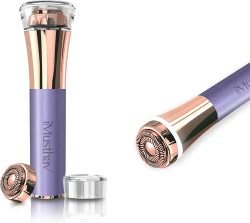 Miniatura 17 de Depilación facial para mujeres, removedor de vello facial eléctrico sin dolor e impecable, afeitadora facial y recortadora para labio superior