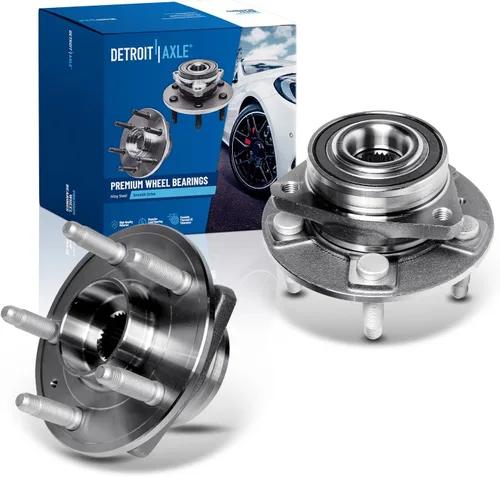 Detroit Axle - 2 cubos de rodamiento de rueda delantera/trasera para Cadillac CTS 2008-2014 2018 2019, Cadillac XTS 2018-2019, Chevy Camaro