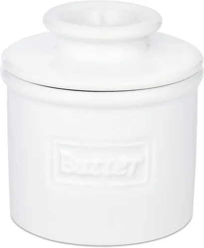 Miniatura 14 de Campana de mantequilla – The Original Butter Bell Crock por L. Tremain, plato de mantequilla de cerámica francesa, café mate y colección retro