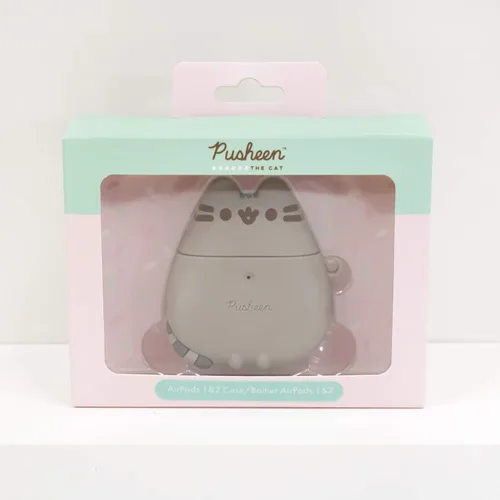 Miniatura 5 de iFace x Pusheen - Bonita funda protectora de silicona diseñada para AirPods 1/2, de pie + iFace x Pusheen Café Series Funda protectora de silicona
