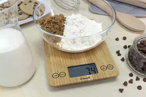 Miniatura 5 de Escali Arti balanza digital hasta 15 libras/7 kilogramos, Bambú natural