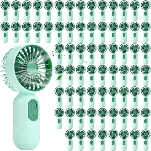 Miniatura 44 de Rossesay Miniventilador portátil a granel, lindo ventilador de mano ligero, pequeño ventilador personal de mano y pestañas de 3 velocidades