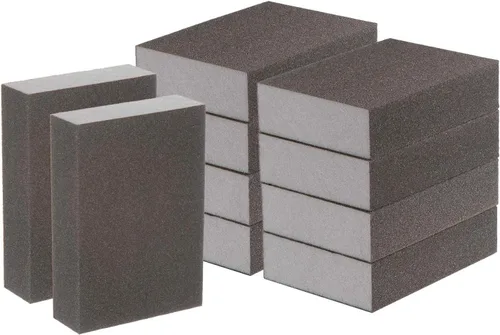 Miniatura 11 de HARFINGTON Bloques de esponja de lijado de grano medio, bloque de lijado de espuma de grano 180-240 para pulir la cocina, paneles de yeso de madera