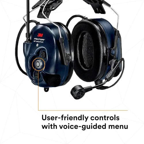 Miniatura 7 de 3M PELTOR WS LiteCom PRO III - Auriculares, casco duro adjunto, durabilidad de grado profesional, radio de comunicación bidireccional inalámbrica