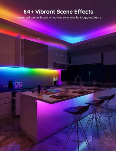 Miniatura 2 de Govee - Tira de luces LED RGBIC de 16.4 pies, luces LED inteligentes wifi, compatibles con Alexa y Google Assistant, control mediante aplicación