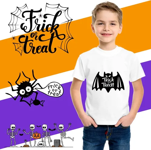 Miniatura 2 de 21 hojas de transferencia para planchar de Halloween para camisetas de Halloween, transferencia Dtf, parches listos para planchar, calcomanías