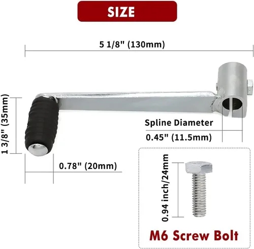 Miniatura 6 de motoparty Reemplazo de la palanca de cambios para Honda CT70 Trail 70 MR/QA/Z50 CL/CT70 CB/CL/SL100/125 CB100 CB125S CB350F CB500 CB550 CB750