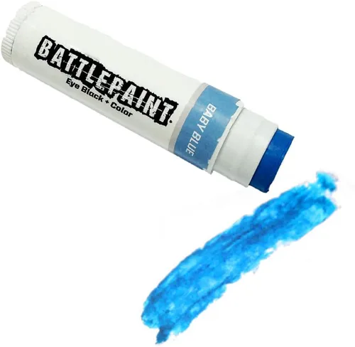 EyeBlack BattlePaint - Grasa negra para debajo de los ojos de colores brillantes para atletas profesionales y súper fanáticos, béisbol, softbol,