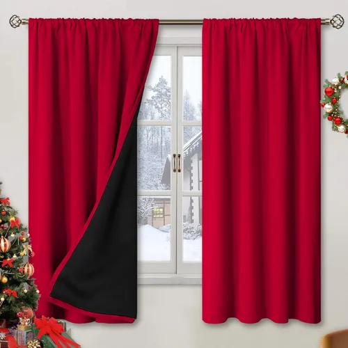 Miniatura 16 de BGment - Cortinas opacas para sala de estar de 63 pulgadas de largo, juego de 2 paneles, cortinas para oscurecer toda la habitación, cortinas