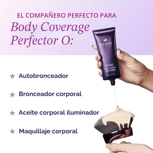 Miniatura 2 de Westmore Beauty Cepillo Kabuki para mezclar y difuminar el cuerpo y cepillo autobronceador - Para maquillaje corporal y base - Aplicador de mezcla