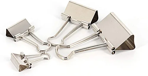 Miniatura 5 de Juego de clips de papel para carpeta, varios tamaños (Mini, pequeño, mediano, grande) para oficina, escuela y suministros para el hogar (plateado)