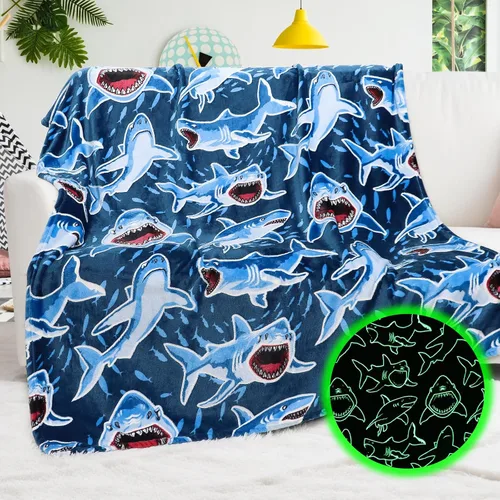 Miniatura 11 de Manta de ajolote para niños, regalo de juguete de ajolote para niños de 3 a 8 años, suave y acogedora manta de forro polar azul marino para cuna