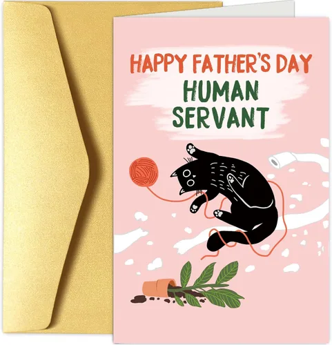 Miniatura 9 de Chenive Tarjeta del día del padre para marido de esposa, romántica tarjeta feliz del día del padre para él, cuánto amas a nuestra familia y cuida