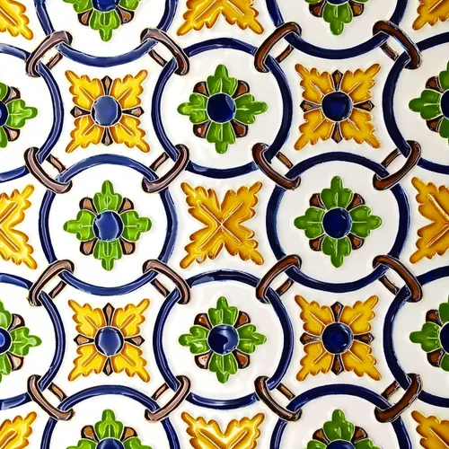 Salvamanteles cuadrados de azulejos de cerámica portuguesa pintados a mano hecho en Portugal (TG8)