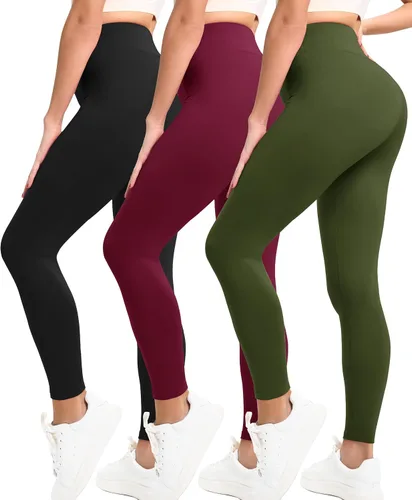 Miniatura 17 de Natural Feelings Buttercloud - Paquete de 3 leggings para mujer, cintura alta, pantalones de yoga suaves como la mantequilla, para uso diario