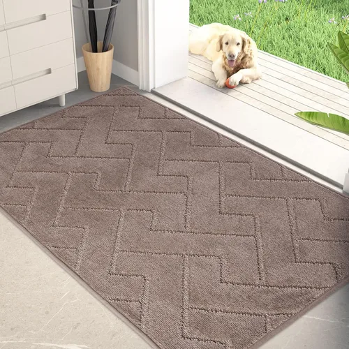 Miniatura 52 de PURRUGS Alfombra de fácil cuidado de 6 x 9 pies, antideslizante, lavable a máquina, tapete para puerta de perro, resistente a las manchas