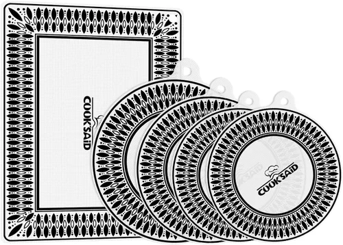 Miniatura 10 de Cook's Aid 2 protectores de silicona para placa de inducción de 7.9 pulgadas (magnético) Protector de estufa de inducción resistente al calor a