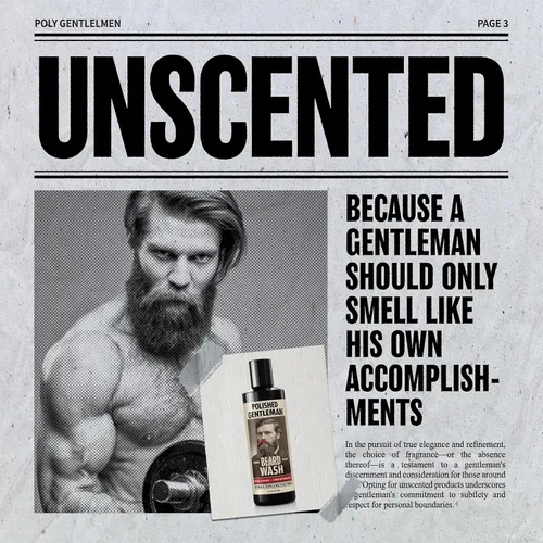 Miniatura 3 de Polished Gentleman Champú refrescante para barba y lavado facial con árbol de té de menta y aceite de argán, para una barba más gruesa y suave