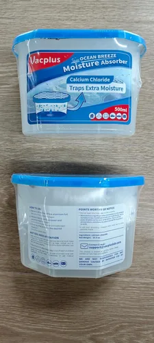 Miniatura 8 de Vacplus Paquete de 6 absorbentes de humedad, cajas de absorción de humedad portátiles para tu baño, armario y automóvil, deshumidificador