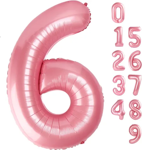 Miniatura 393 de Globos de números de 5 globos de 40 pulgadas, decoraciones de cumpleaños azules para niños y niñas, globos de números azul marino grandes