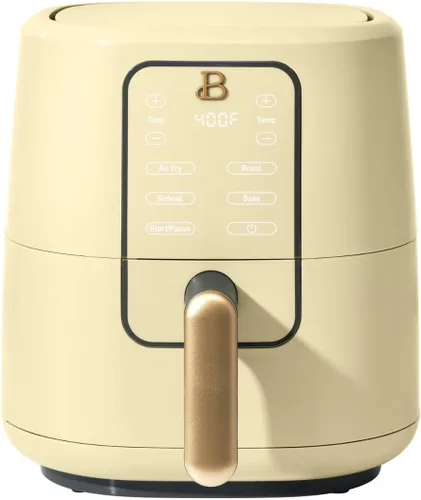 B - Freidora de aire digital de 3 cuartos de galón, tecnología TurboCrisp, 4 presets, 170°F-400°F, antiadherente, apta para lavavajillas, 1200