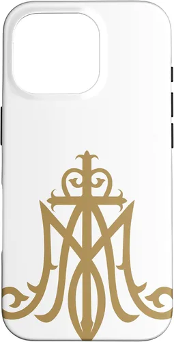 Miniatura 19 de Funda católica con monograma para iPhone 15 Virgin Mary Insignia Ave Maria