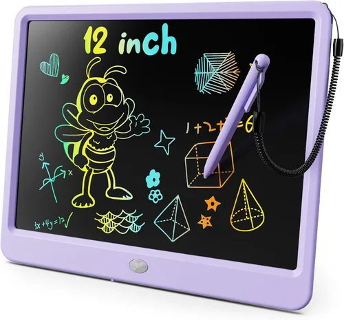 Miniatura 15 de KOKODI Tableta de escritura LCD, regalos para niños y niñas de 3 años, tablero de dibujo de 10 pulgadas, tablero de garabato colorido, tableta