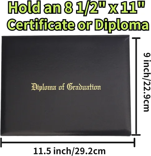 Miniatura 2 de Cubierta impresa para diploma para certificados de 8.5 x 11 pulgadas, soportes de graduación, cubierta de documento para premio tamaño carta Azul